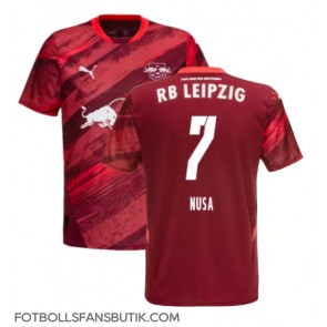 RB Leipzig Antonio Nusa #7 Replika Bortatröja 2024-25 Kortärmad